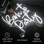 Born to Party – letreiro de néon LED (5 V USB)