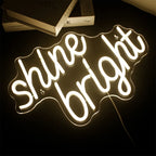 Shine Bright – letreiro de néon LED (5 V USB)