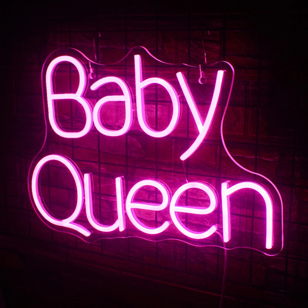 Baby Queen 5V USB LED Neon Sign - Budget Friendly