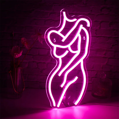 Letreiro de LED Sexy Lady Night 5V USB - Econômico
