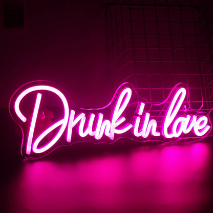 Drunk In Love 5V USB Letras de LED - Econômico