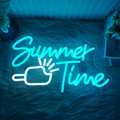 Summer Time Ice Cream 5V USB LED Neon Sign - Budget Friendly