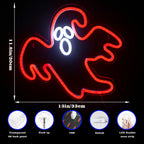 Halloween – letreiro de néon LED (5 V USB)