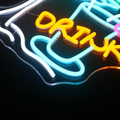 Beach Drink 5V USB LED Neon Sign - Budget Friendly