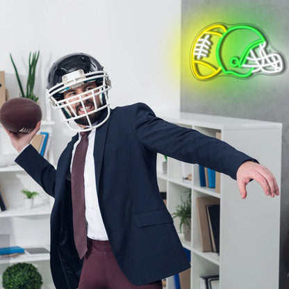 Capacete de Rugby Letreiro de LED USB 5V - Econômico
