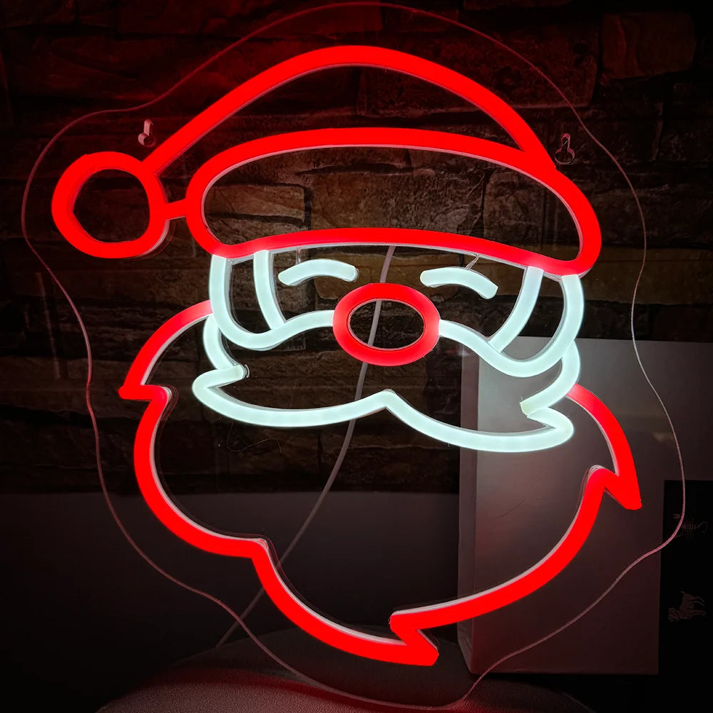 Natal – letreiro de néon LED (5 V USB)