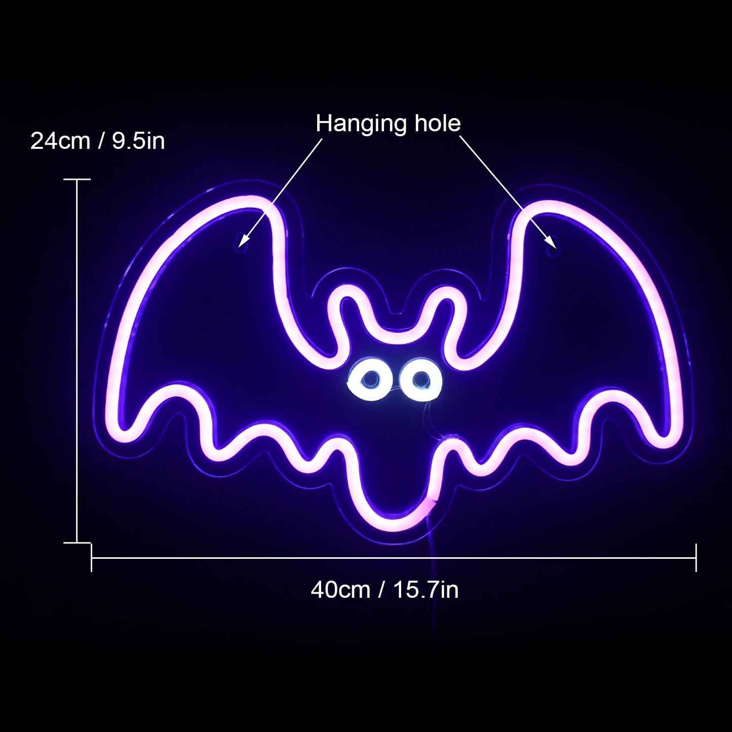 Bat 5V USB LED Neon Sign - Budget Friendly