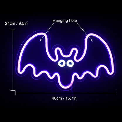 Bat 5V USB LED Neon Sign - Budget Friendly