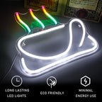Motivo de café colorido – reclame luminoso em néon LED (5 V USB)