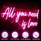 Tudo Que Você Precisa é Amor 5V Letreiro de LED USB - Econômico