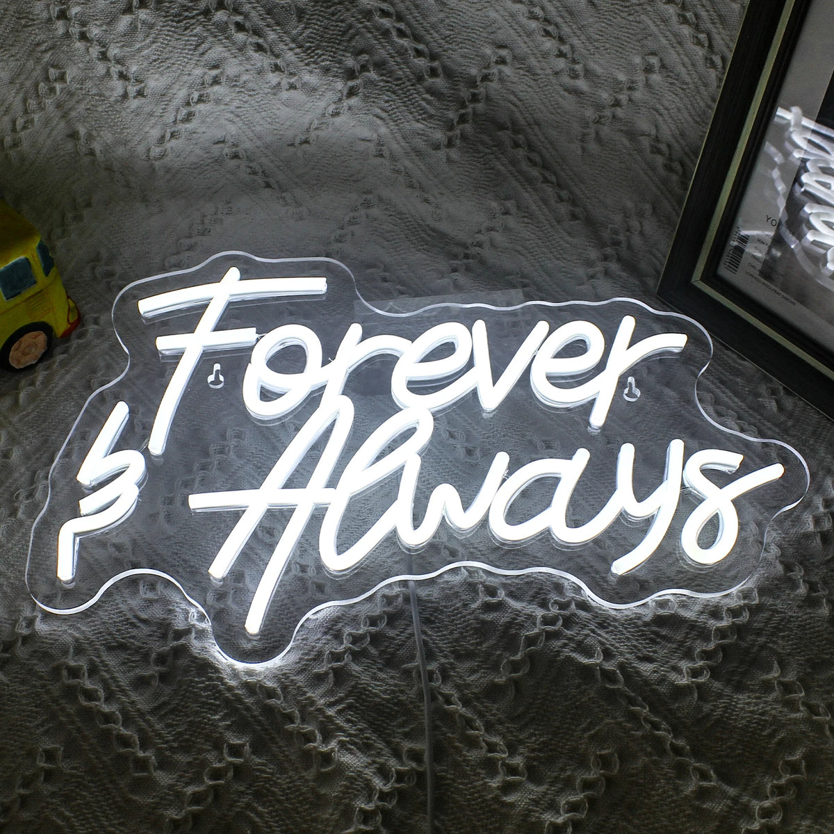 Forever & Always – letreiro de néon LED (5 V USB)