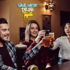 Save Water Drink Tequila – reclame luminoso em néon LED (5 V USB)