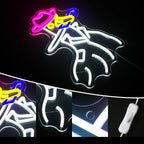 Pato cowboy – letreiro de néon LED (5 V USB)