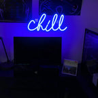 Chill – letreiro de néon LED (5 V USB)