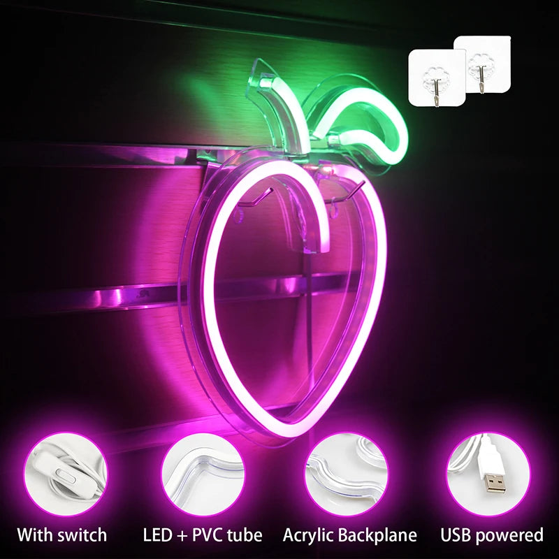 Placa de LED USB 5V Pêssego - Econômica