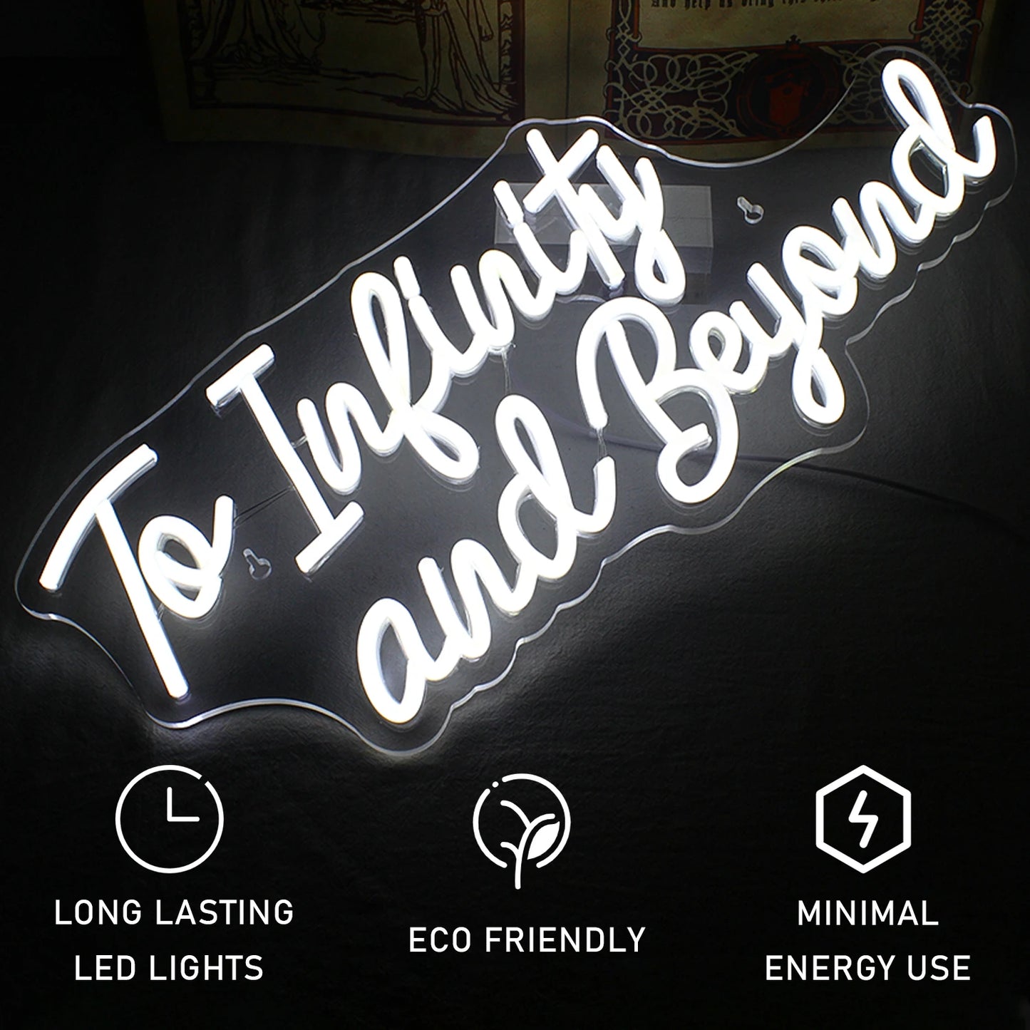 Para o Infinito e Além 5V USB Letreiro de LED - Econômico