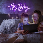 Hey Baby – letreiro de néon LED (5 V USB)
