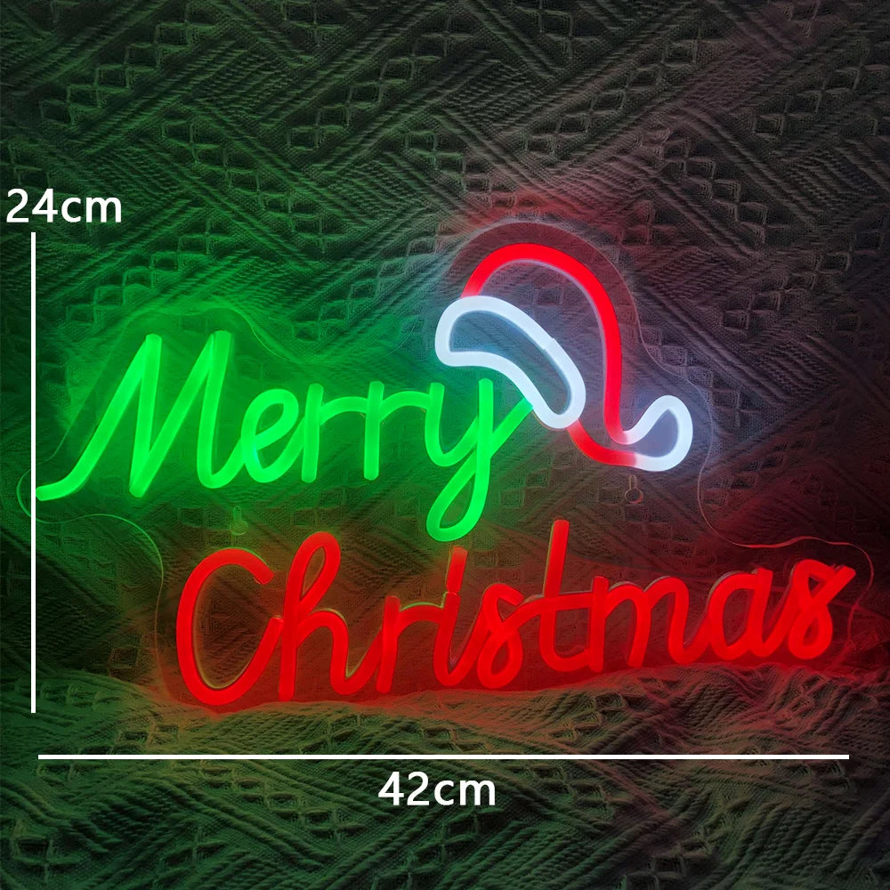 Motivos de Natal predefinidos – letreiro de néon LED (5 V USB)