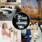 It Was Always You – letreiro de néon LED (5 V USB)