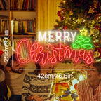 Merry Christmas 5V USB LED Neon Sign - Budget Friendly