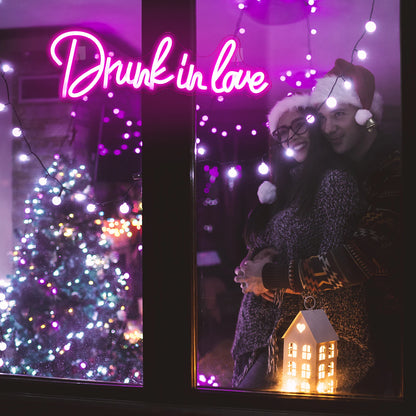 Drunk In Love 5V USB Letras de LED - Econômico