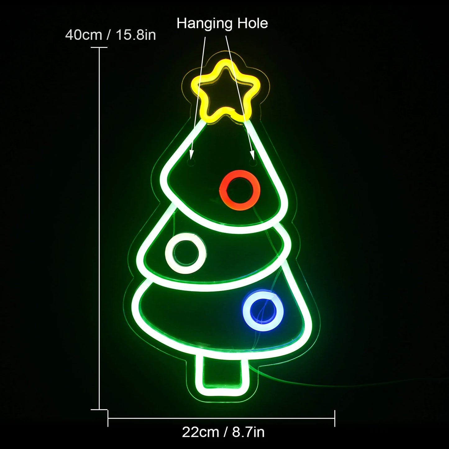 Árvore de Natal 5V USB Letreiro de LED - Econômico