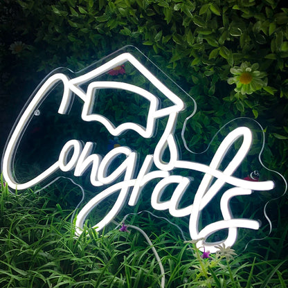 Congrats 5V USB LED Neon Sign - Budget Friendly