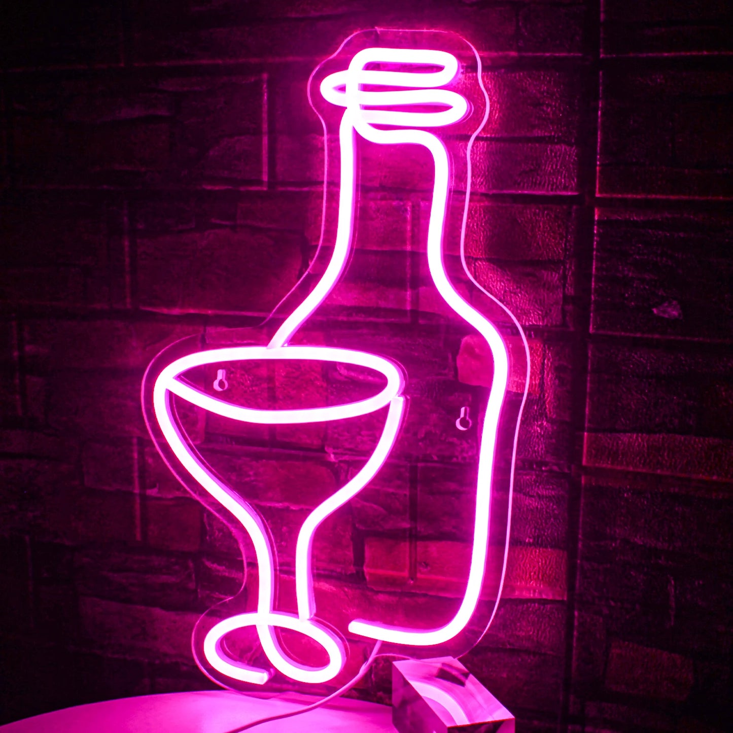 Taça de Vinho Placa de LED 5V USB - Econômico