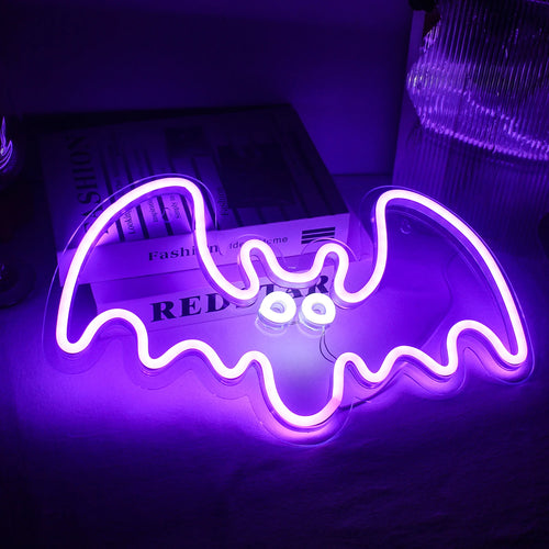 Morcego – letreiro de néon LED (5 V USB)