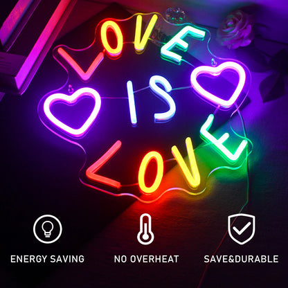 Letreiro de LED USB 5V "Amor" - Econômico