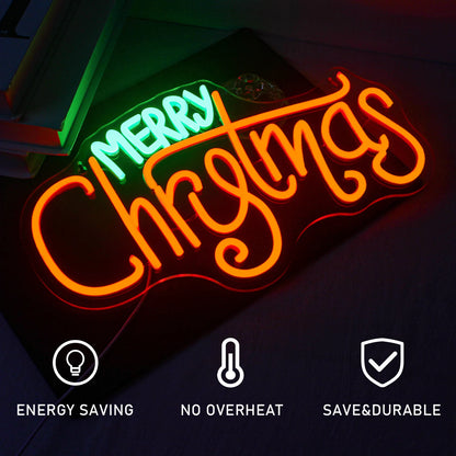 Placa de LED "Feliz Natal" 5V USB - Econômica