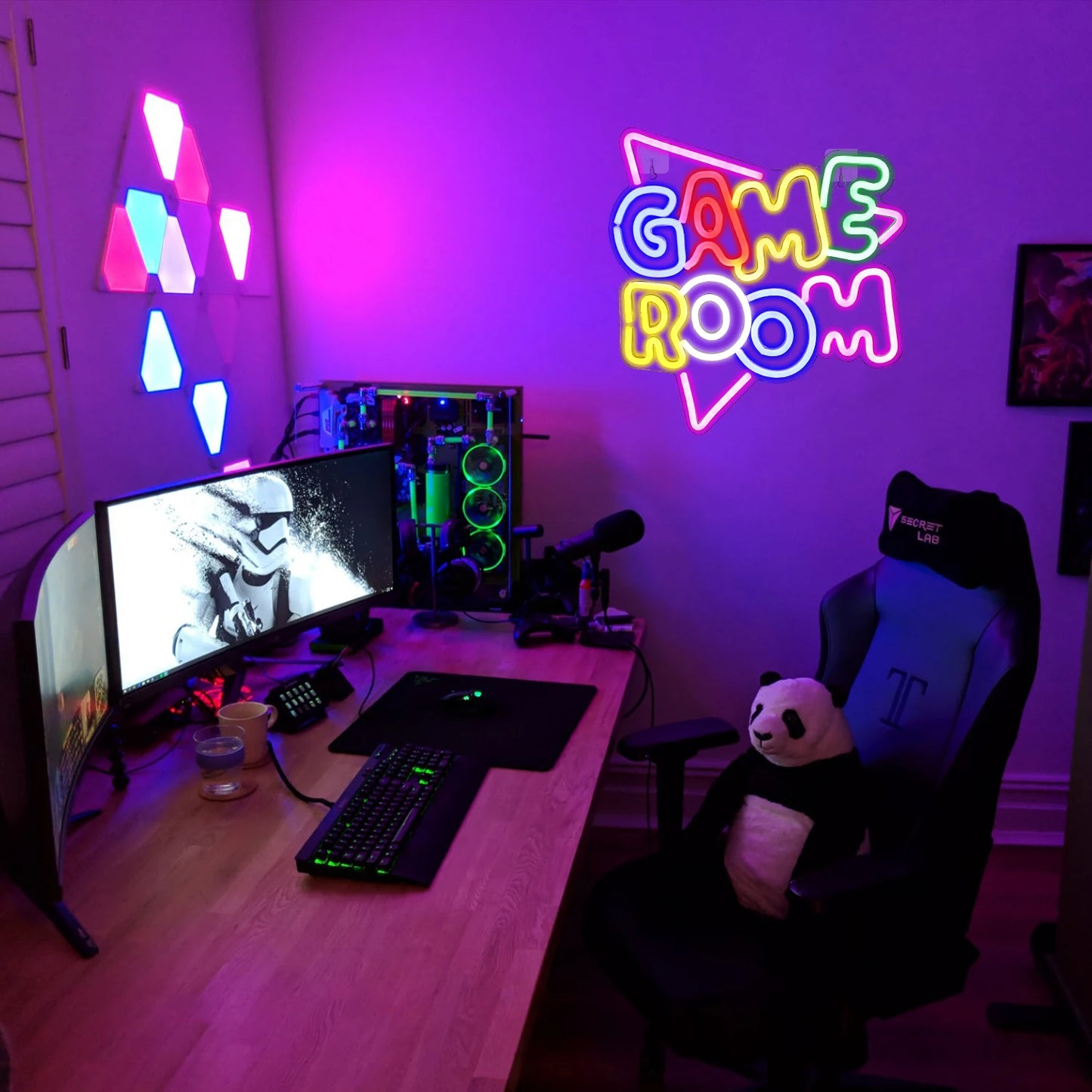 Letreiro Luminoso USB 5V para Sala de Jogos - Econômico