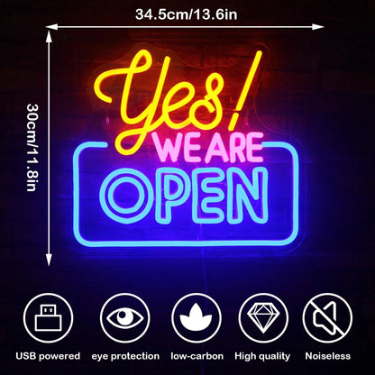 Open 5V USB LED Neon Sign - Budget Friendly