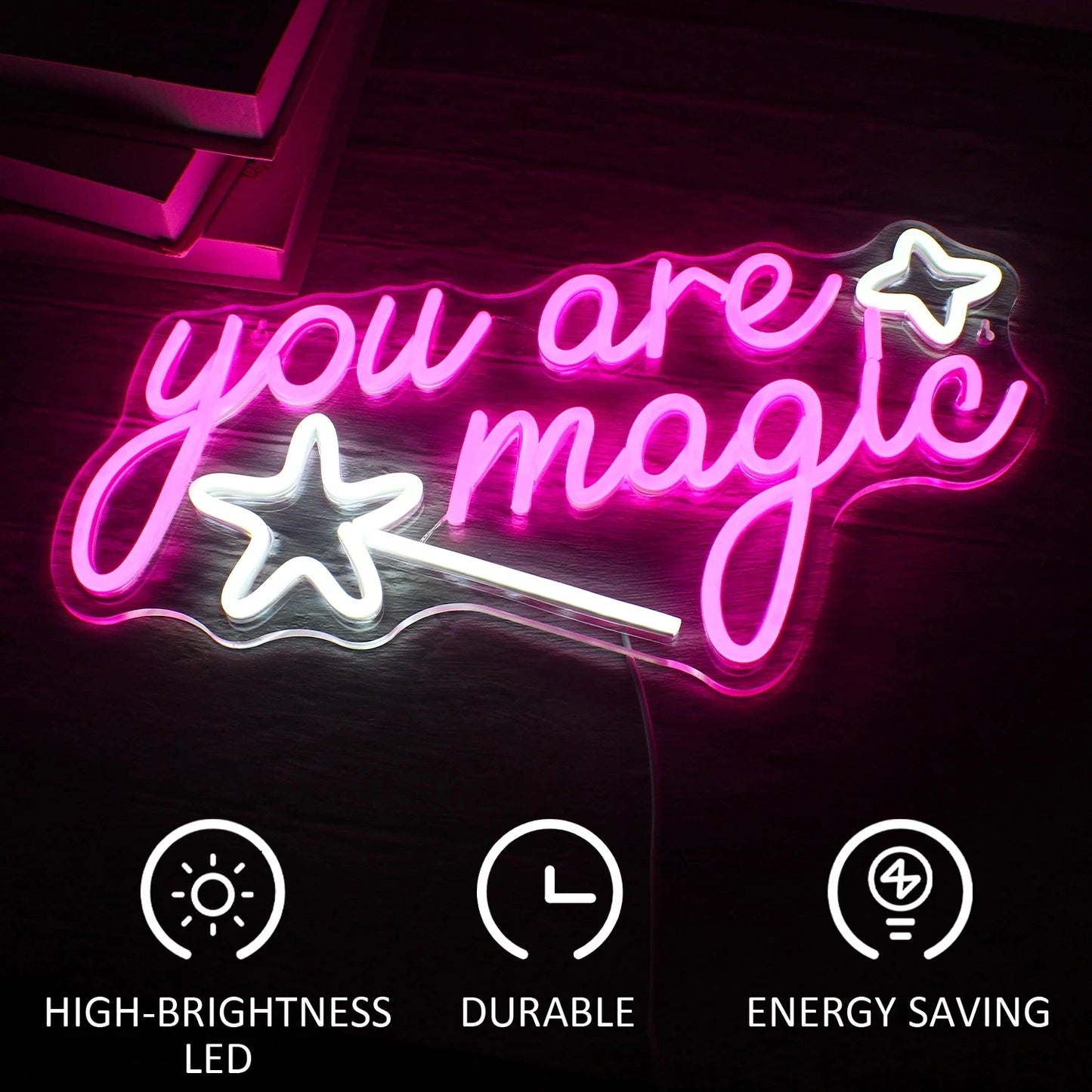Você é Mágico 5V USB Letreiro de LED - Econômico