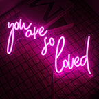 You Are So Loved – letreiro de néon LED (5 V USB)