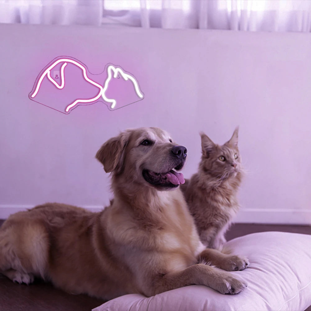 Letreiro de LED 5V USB para Cães e Gatos - Econômico
