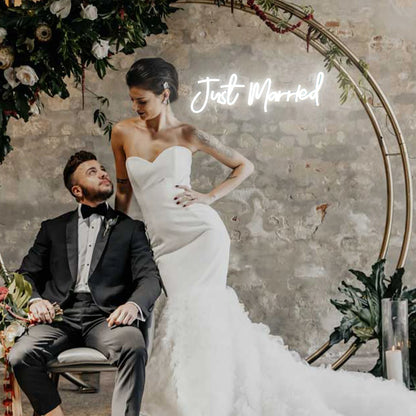 Letreiro de LED "Recém Casados" 5V USB - Econômico