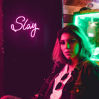 Slay – reclame luminoso em néon LED (5 V USB)
