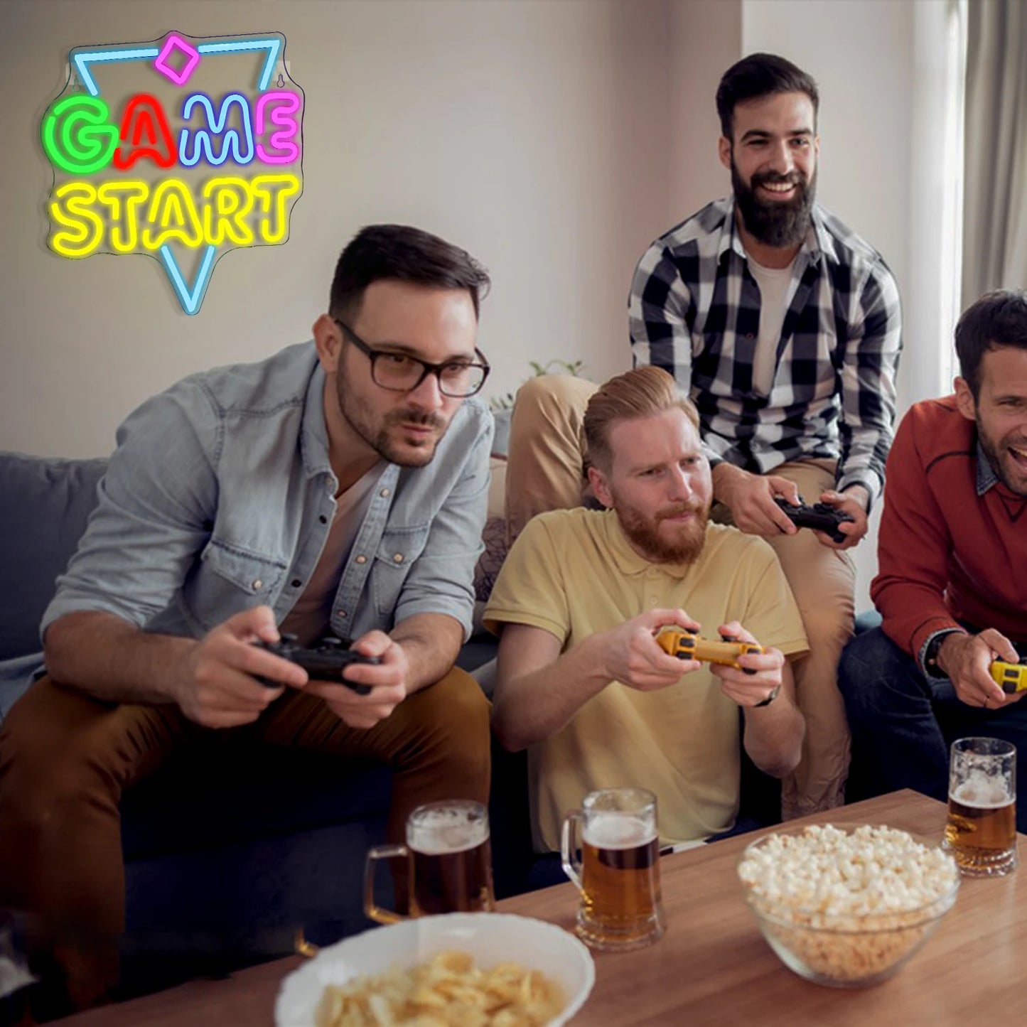 Game Start 5V USB LED Neon Sign - Budget Friendly