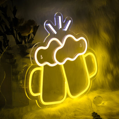 Letreiro de LED em Forma de Cerveja 5V USB - Econômico