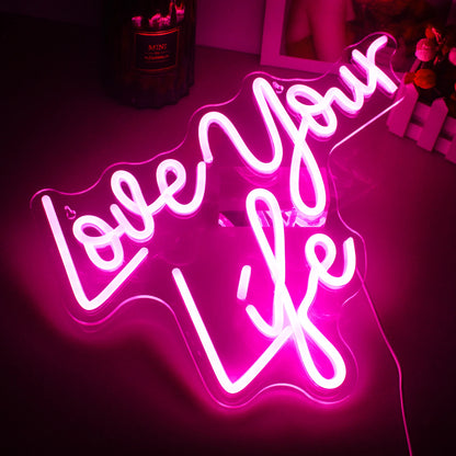 Ame Sua Vida 5V USB Letras de LED - Econômico