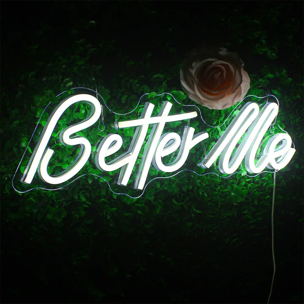 Letreiro de LED 5V USB Better Me - Econômico