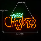 Merry Christmas 5V USB LED Neon Sign - Budget Friendly
