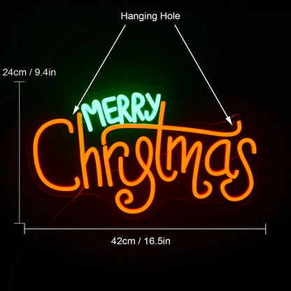Placa de LED "Feliz Natal" 5V USB - Econômica