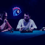 TAROT – Cartas e estrela – letreiro de néon LED (5 V USB)