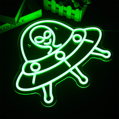Placa de LED Alien Verde 5V USB - Econômica