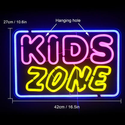 Letreiro de LED Zona Infantil 5V USB - Econômico