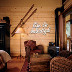 Life is Beautiful – letreiro de néon LED (5 V USB)