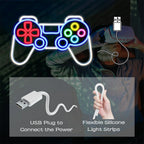 Jogador de videojogos – letreiro de néon LED (5 V USB)