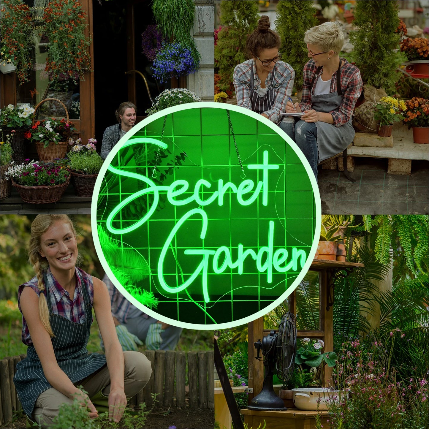Secret Garden 5V USB LED Neon Sign - Budget Friendly